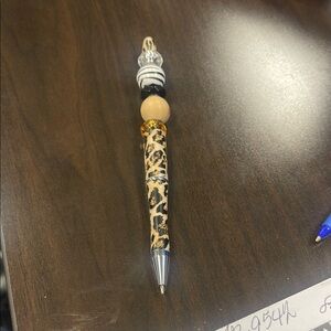 Leopard Print Beaded Pen
